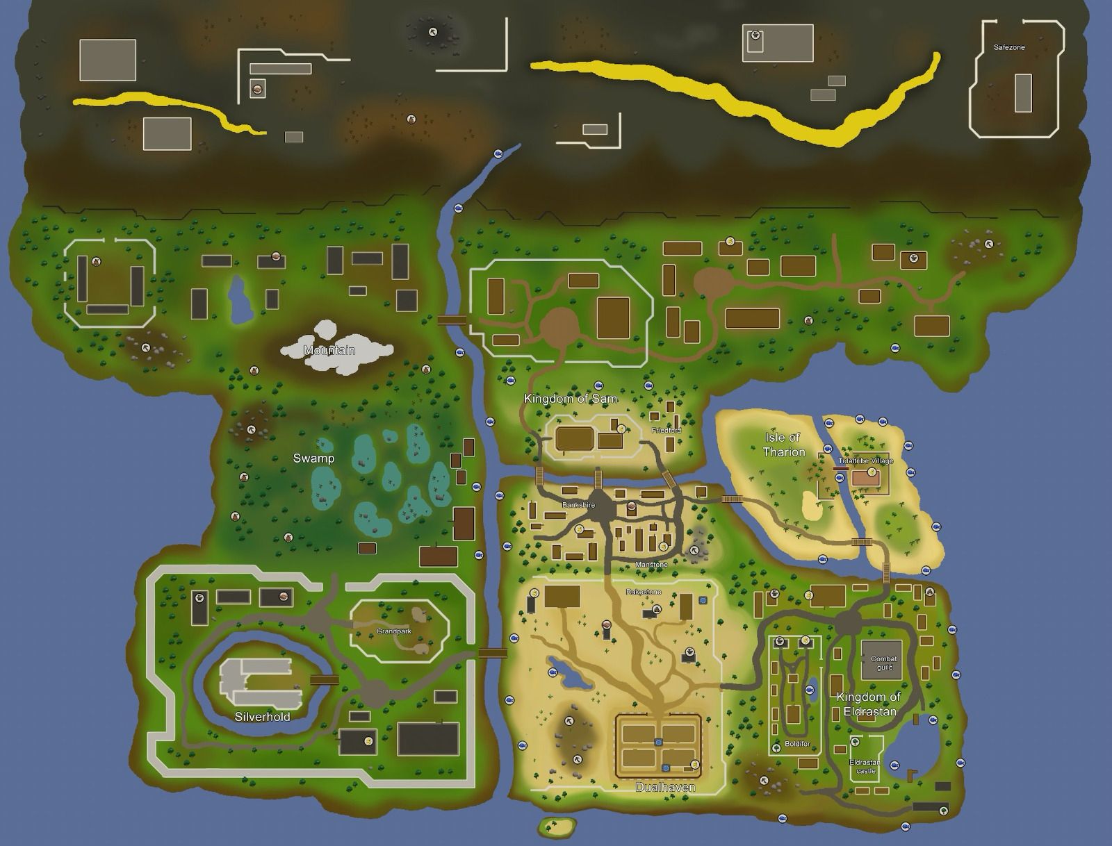 The Soltara world map